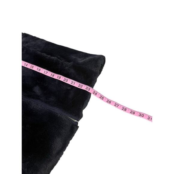 J. Crew Vest Womens Size Small Navy Blue Faux Fur Cozy Full Zip Collar K2216 - Picture 7 of 7